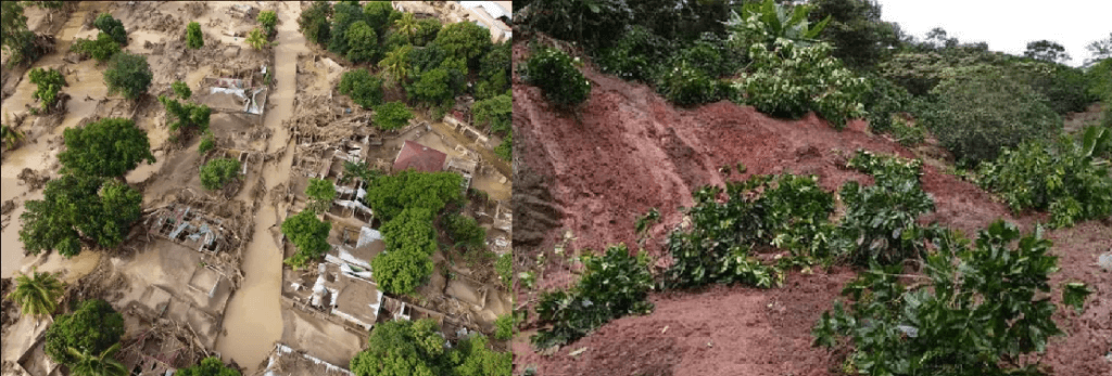 Inundaciones y cafetales arrazados por tormenta RTA en Honduras